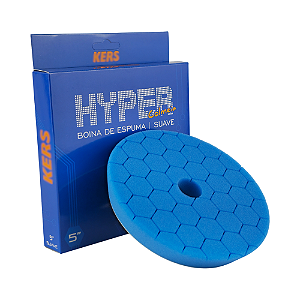 Boina de Espuma Colmeia Hyper 5'' Azul Suave Lustro Kers