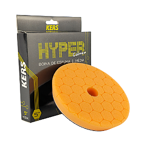 Boina de Espuma Colmeia Hyper 5'' Laranja Média Refino Kers