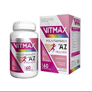 VITMAX AZ MULHER 60 CÁPS ZERO AÇÚCAR E ZERO GLUTEN