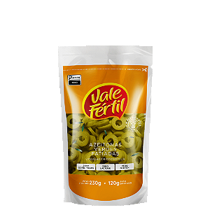 AZEITONAS VERDES FATIADAS SACHE 120G.