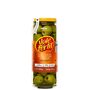 AZEITONAS VERDES SEM CAROÇO 160G VALE FÉRTIL