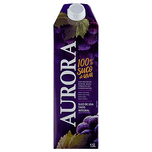 SUCO UVA TTO INTEGRAL AURORA TETRA PACK 1,5L
