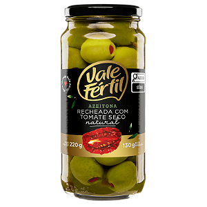AZEITONAS VERDES RECHEADA C/TOMATE SECO 130G