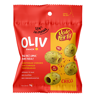 SNACK AZEITONAS VERDE S/CAROCO CHILI SACHE 50G