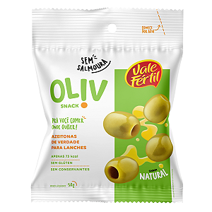 SNACK AZEITONAS VERDES S/CAROCO NATURAL 50G