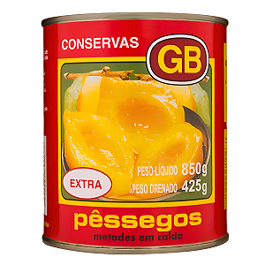 Pessegos Metades Grandes em Calda 850g GB