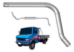 Tubo Cano Silencioso Escapamento Mercedes Benz 712 / 912