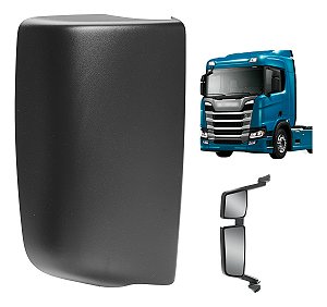 Capa Espelho Retrovisor Scania P/g/r/s 2019 A 2022 Esquerda