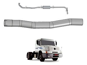 Tubo Cano Escapamento Mb 1935 / 1941 /2635 Até 1995 - Euro 3