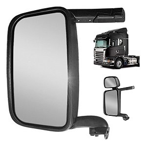 Retrovisor Esquerdo Scania T/r 114/124 High/stream Até 2018