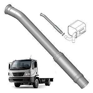 Tubo Cano Inox Escapamento Mb Accelo 815 915 1016 1316 Eur5