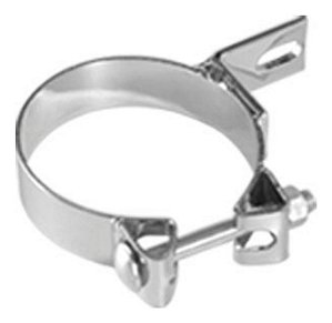 Abraçadeira Com Suporte 3 Poleg Cromada Escapament Caminhão