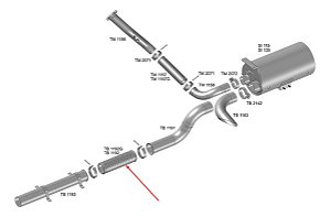 Flexível 4 Polegada Escapamento Vw 17280 24280 2012 Em Diant