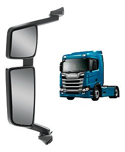 Retrovisor Scani Ntg 2019 A 2021 Com Desembaçador Esquerdo