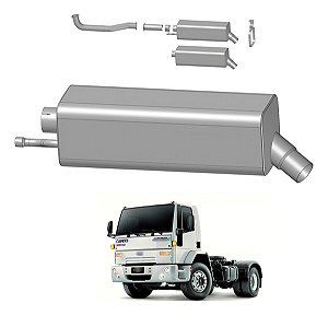 Silencioso Com Sucção Escape Ford Cargo 4432e 5032e - Euro 3