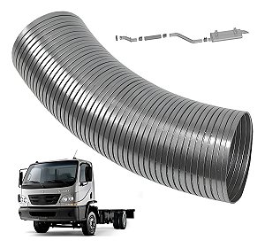 Flexível Cano Inox Escapament Mercedes Accelo 915 Até 2011