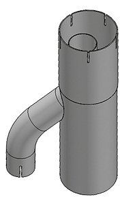 Tubo Escape Sucção Scani P 310 Betoneira Vertical Até 2018