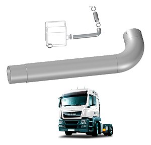 Tubo Cano Entrada Escapamento Man Tgx Até 2016 Euro 5 Le