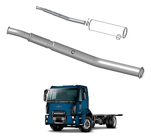Tudo Cano Flexível Inox Escape Ford Cargo 1419 1519 1719 E5