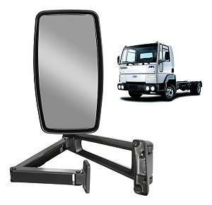 Espelho Retrovisor Completo Ford Cargo Convexo Lad Esquerdo
