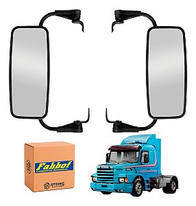 Par Espelho Retrovisor Scania T/r 112/113/142/143 Plano