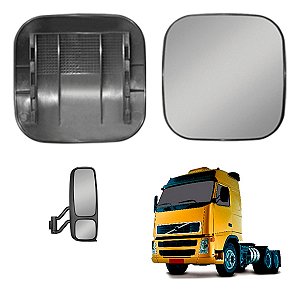 Base Vidro Retrovisor Volvo Fh/fm/nh Até 2009 Convexo Direit