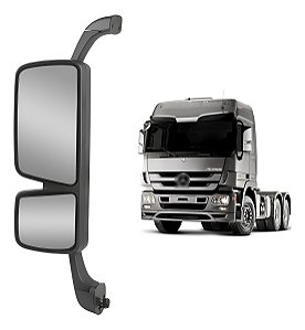 Espelho Retrovisor Mb Actros Até 2015 Convexo Esquerdo Croma