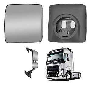Retrovisor Elétrico Menor Volvo Fh 2015 A 2022 Desembaçad