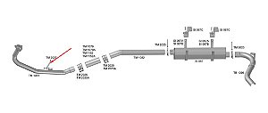Suporte Cano Tubo Escapamento Mercedes 1620 1622 6 March E3