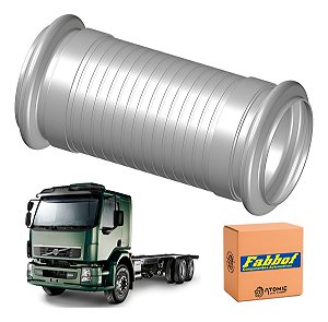 Flexível Cano Escape Volvo Vm 220 / 270 2012 A 2021 Aço Inox