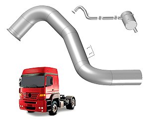 Tubo Cano Saída Motor Escapamento Mb 1938s Até 2002 Euro 3