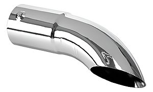 Ponteira Escapamento Cromada Curva Caminhão 5,5 Pol X 32,5cm