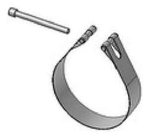 Abraçadeira Inox Cano 5p Escapamento Volvo Fh/fm 2004 A 2011