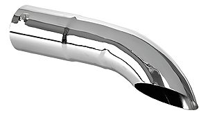 Ponteira Escapamento Longa Curva 3 Polegada X 38cm Cromada