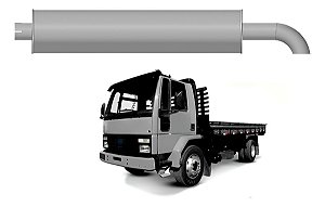 Silencioso Escapamento Ford Cargo 1215/1715 Cumins 5.9 2004