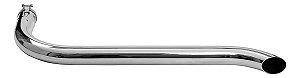 Tubo Cano Lateral 4,5 Polegada 160cm Cromado Escape Caminhão