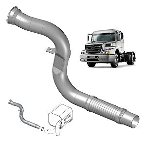 Tubo Cano Escapamento Mb Atron 2324 2729 2729b 2729k Euro 5