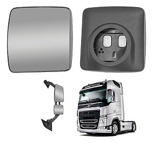 Espelho Retrovisor Menor Volvo Fh 2015/2022 Desembaçador