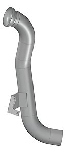 Tubo Cano Motor Escapamento Ônibus Mb Of 1722 1722m Euro 3