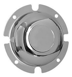 Par Tampa Cubo De Roda Metal Cromada Dianteira Mb Axor/atego