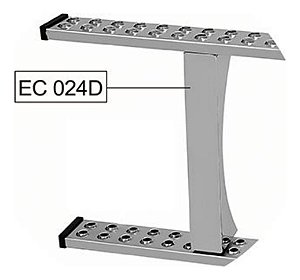 Suporte Estribo Tanque Combustível Redondo Diâm 66cm Cromado
