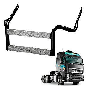 Escada Estribo Caixa Bateria Volvo Fh/fm/nh Até 2014 - Preta