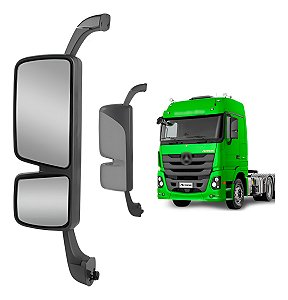 Espelho Retrovisor Mb Actros 2016 A 2020 Com Desembaçador Le