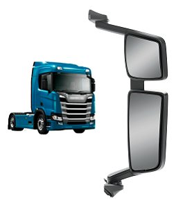 Retrovisor Scani Ntg 2019 A 2021 Com Desembaçador Direito