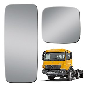 Kit 2 Lentes Retrovisor Mb Axor / Atego 2014 A 2021