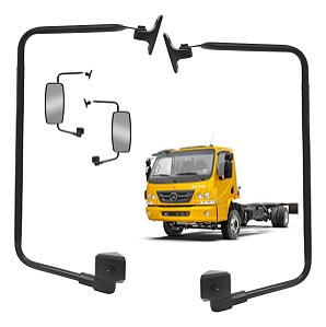Kit 2 Braços Suportes Retrovisor Mb Accelo 19mm