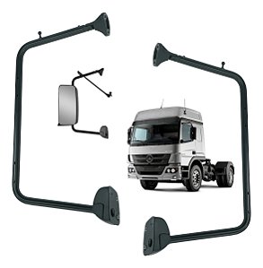 Kit 2 Braços Suporte Retrovisor Mb Axor / Atego 2007 A 2021