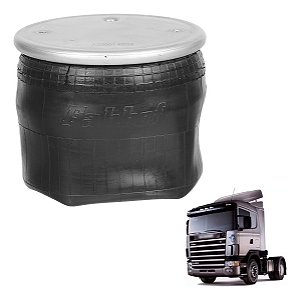 Mola Pneumática Suspensor Eixo Sem Base Scani S4 / S5