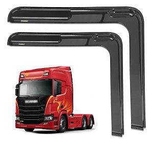 Par Calha De Porta Scania Ntg P/g/r/s/xt 2019 A 2020 Preta