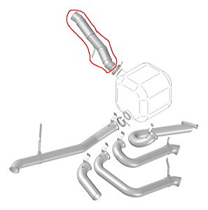 Tubo Saída Motor Escape Scani Ntg R450/540 Plus 2023/2024